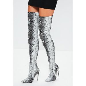 Super Sexy Thigh High Snakeskin Python Boots
